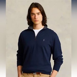 NWT Ralph Lauren Polo Big & Talk Men’s Zip Front Knit Long Sleeve Sweater